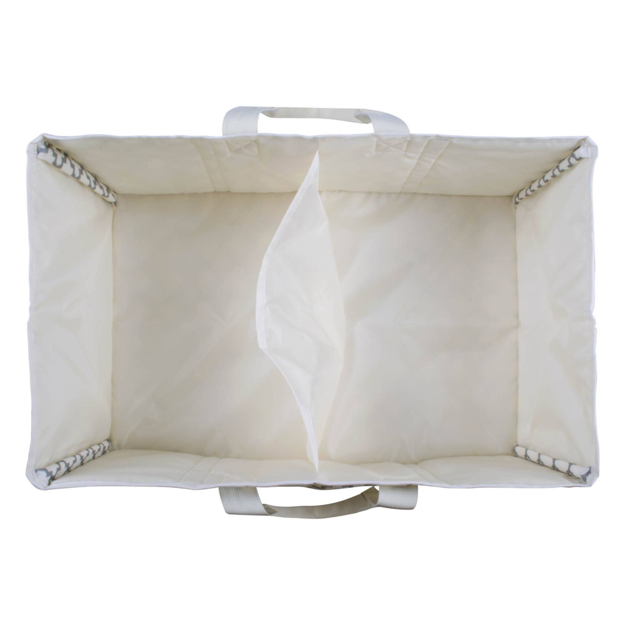 Navy Polyester Lattice Rectangle All Purpose Storage Bin